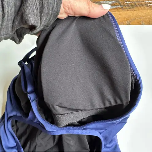 Baleaf Women’s Athletic Training Adjustable Straps One Piece Blue Swimsuit Small