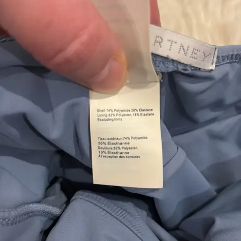 Stella McCartney Infinity Blue One Piece Wrap Swimsuit