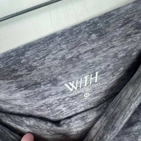 Peloton WITH Wear It To Heart x Colorblock Leggings Gray Retro Size Medium M L26