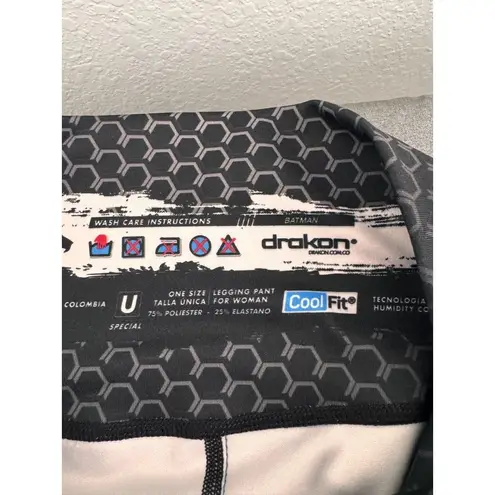 Drakon x Batman Special Edition Compression Leggings – DC Comics Superhero Black Size M