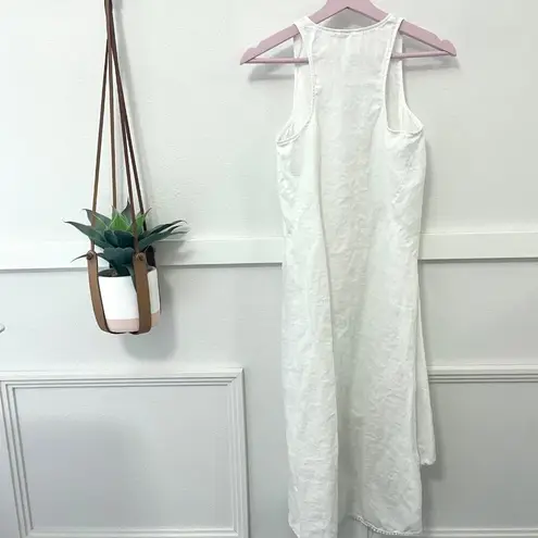 Calypso St. Barth 100% Linen White Beach Dress / Swim Cover – Size XS