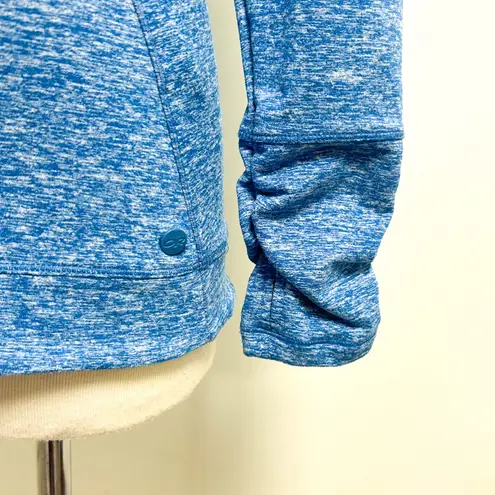 Outdoor Research Blue White Space Dye Melody Long Sleeve Zip V Neck Top Medium