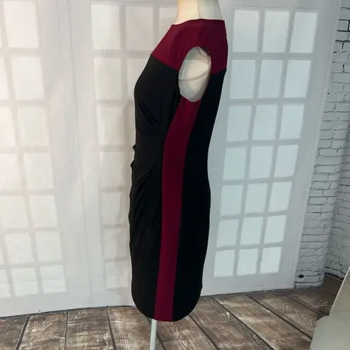 Lauren Ralph Lauren color block sleeveless sheath dress size 8 Black