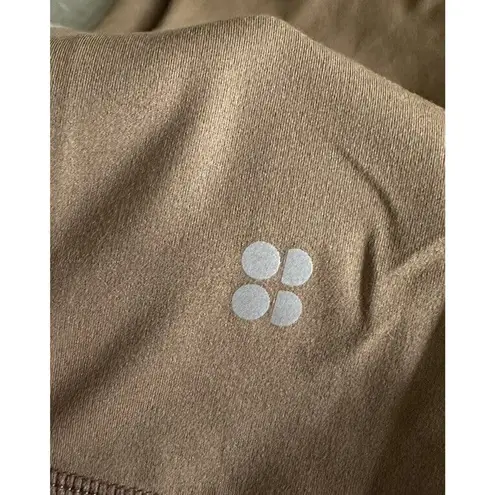 Sweaty Betty New All Day Wrap Waist 7/8 Workout Leggings Terra Brown US 6 UK S