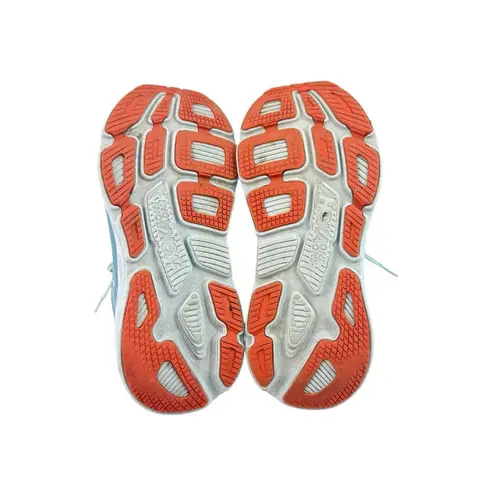 Hoka One One Bondi 7 Sneakers Womens 8.5 Light Blue Mesh Comfort Running Walking