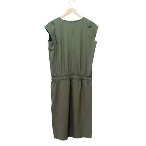 ALBION FIT Albion Going Places Cap Sleeve Athleisure Dress Heather Green Size Medium Tall