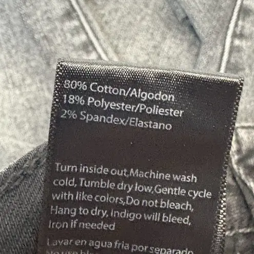 Risen Women's High Rise Distressed Raw Hem Flare Jeans 32/15 NWT Black Size undefined