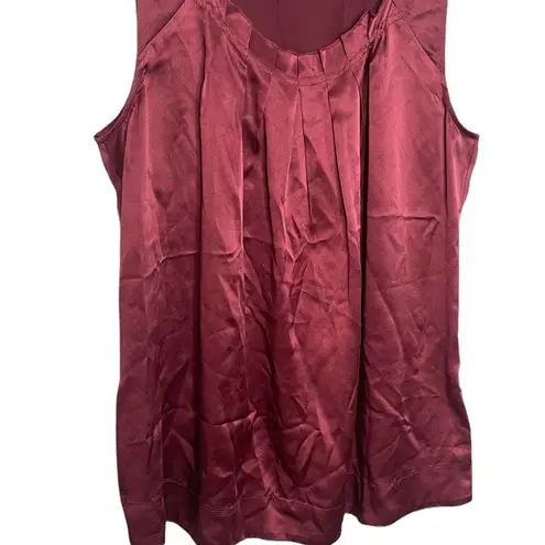 J.Jill  Women’s Maroon Silk Sleeveless Blouse Size Small