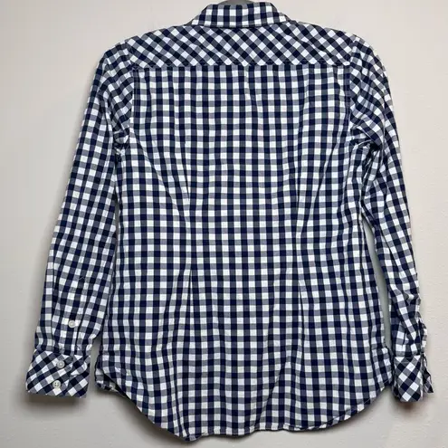 Vineyard Vines  Women’s 2 Gingham Button Down Long Sleeve Logo Preppy Classic Top