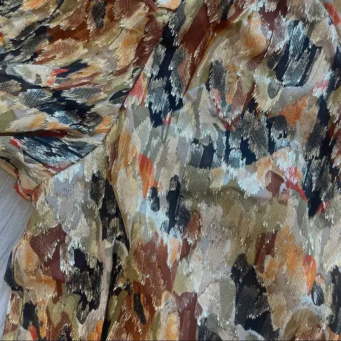 Ba&sh NWT $695 ROBE GUILLAIN OCRE MAXI DRESS SZ 1 SMALL