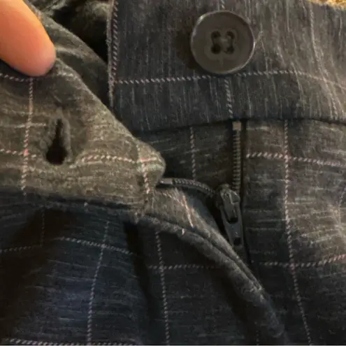 Betabrand Capri Yoga Dress Pants Size Small Blue Plaid W1437-CEC