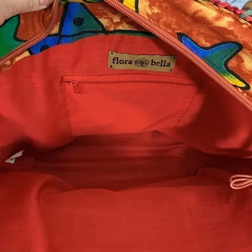 Flora Bella Bohemian Tote Bag Red