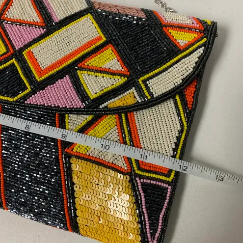Colorful Beaded Envelope Clutch NWOT Multiple