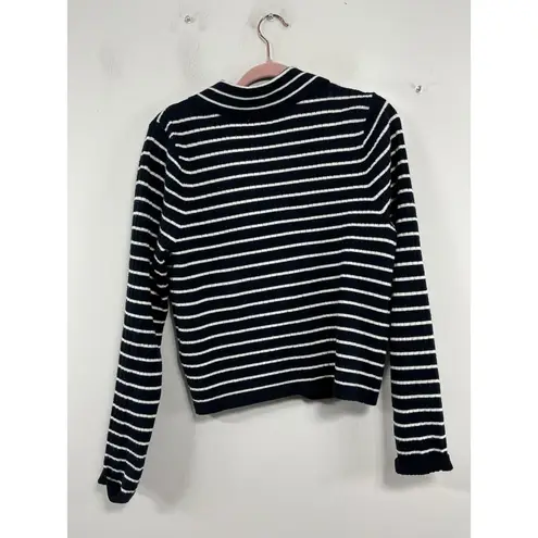 Bagatelle Womans Collection Long Sleeve Button Up Cardigan Sweater XL Navy