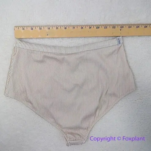 NEW Rhythm x Free People Noumea boy leg bikini bottom, size L Brown Size L