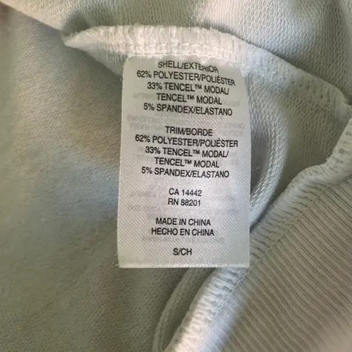 Mondetta Snakeskin Crewneck Pullover Sweatshirt size Small Cream Soft Girl Layer