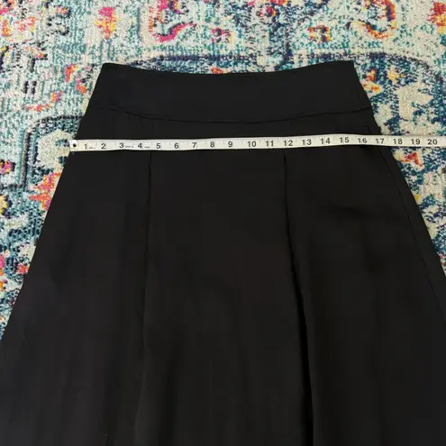 J. McLaughlin black pleated midi skirt with pockets