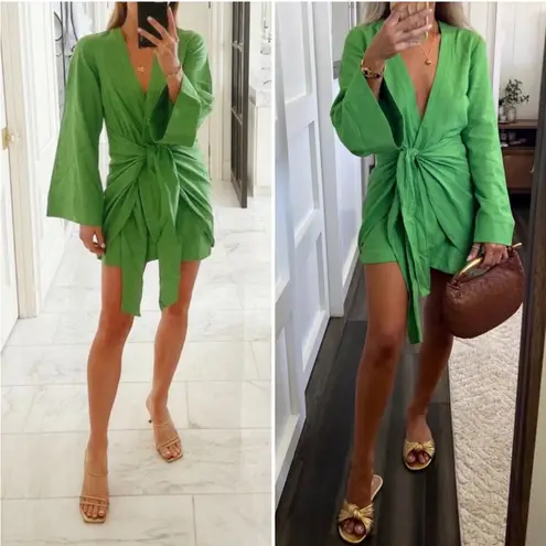 L'Academie The Janeiro Mini Dress in Lime