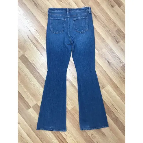 L'Agence L’AGENCE Bell High Rise Flare Jeans High Waist Slim Fit Medium Wash Size 31
