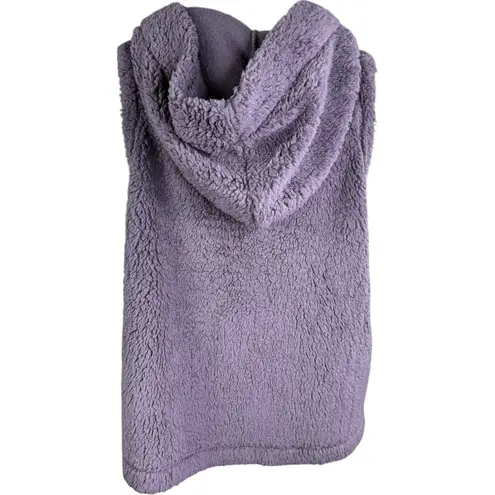 Koolaburra by Ugg Brushed Back Sherpa Cozy Vest Moonscape/Purple Large NWOT