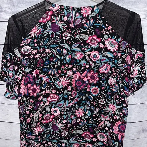 Attention Floral Blouse XL NWT