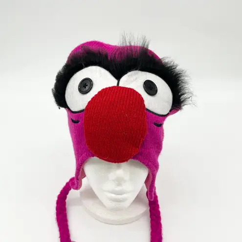 Muppets Unisex Winter Hat One Size Beanie Animal Costume Y2K Pop Culture Disney Pink
