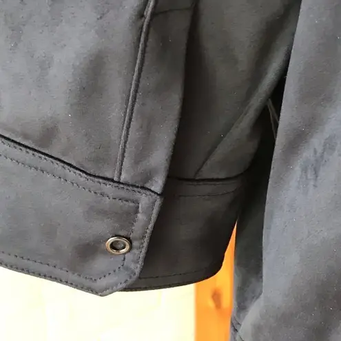 Elie Tahari dress blue micro suede size 8 gorpcore