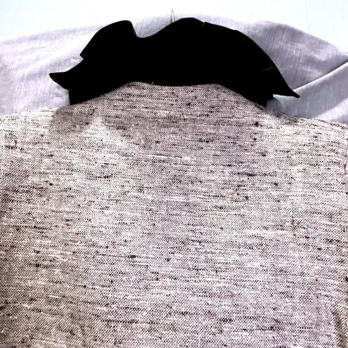 Mark Heister Silk Jacket XS Ruffled Trim Couture Evening Artwear Gray