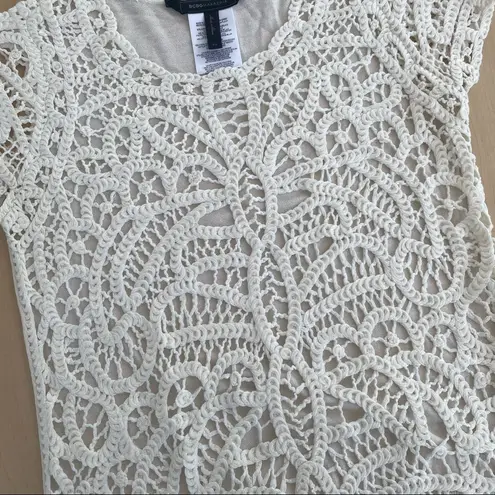 BCBGMAXAZRIA BCBG Morton Sweater In Gardenia