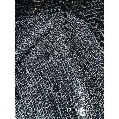 Harrison Morgan Women's Black Sequined sweater M/L Party Cocktail Long Sleeve Black Size M