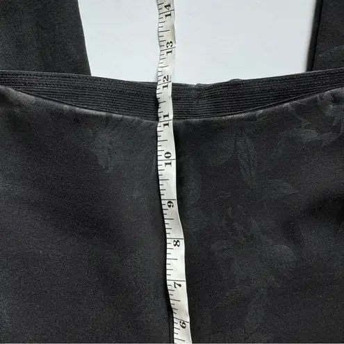 Soft Surroundings SoftEssential Ponte Leggings Black Rose Foil Size Medium