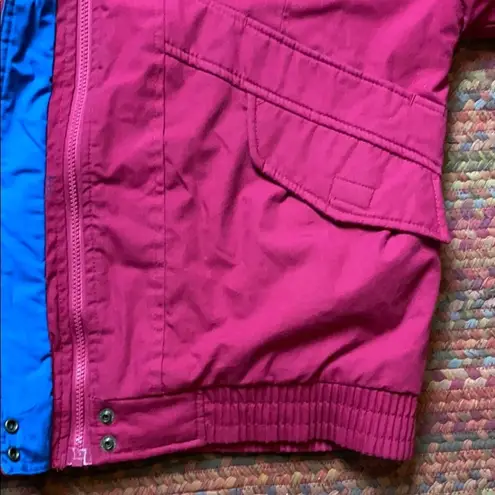 VINTAGE RAPSBERRY PINK LINED FILLED JACKET Size M