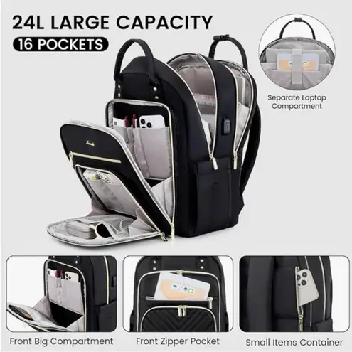 LOVEVOOK Garnet Backpack Black