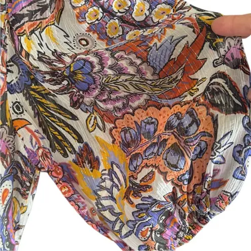 Marie Oliver EUC Silk Blend Floral Ruffle
Collar Dress Size XS Retail $398.00