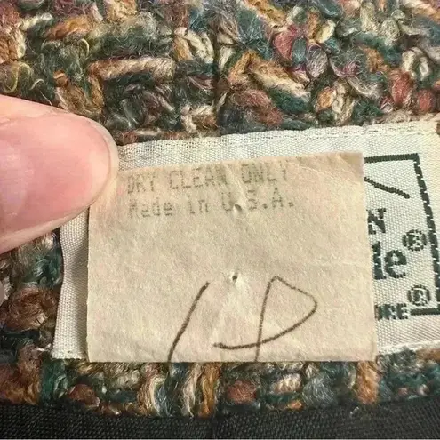 Vintage Green Mountain Mercantile Tweed Blazer Women’s Sz 12 Made In Usa Formal