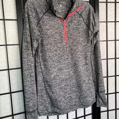 Tangerine Performance Athletic Workout Wicking Lightweight Pullover Grey Small
