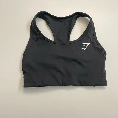 Gymshark Sports Bra Racerback Athletic Exercise Unlined No Padding Black