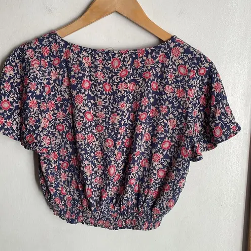 Spell & The Gypsy Jasmine Cropped Top Blue Size XS