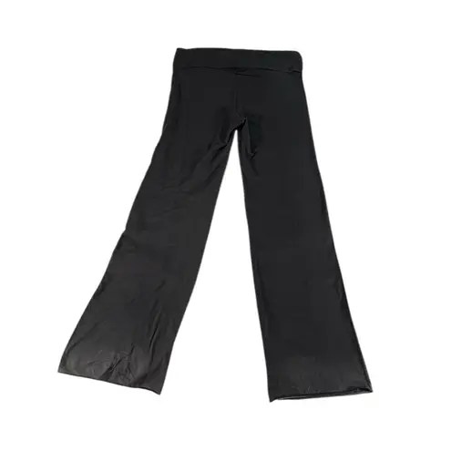 SKIMS Cotton Jersey Foldover Pants 2X Soot Black Wide Leg Lounge Yoga NWT