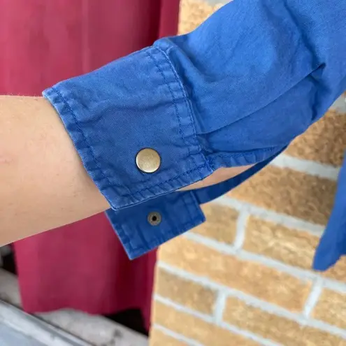 Velvet By Graham & Spencer Ruby Blue Cottonjacket Blue Size XS