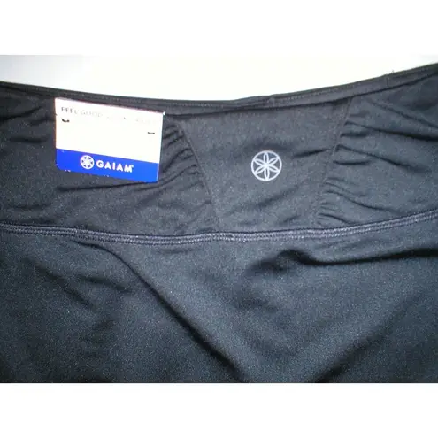 Gaiam New Womens NWT Black Skirt Studio Street Yoga Pilates Barre XS Nice Short