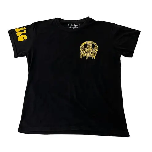 Weekend Warrior Black & Yellow SMILE Graphic T