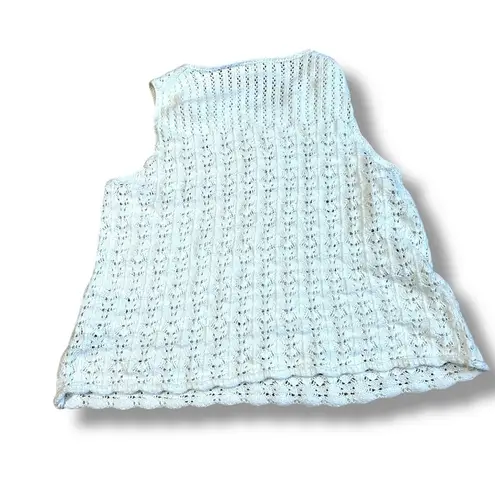 Wilfred Aritzia Philippa Top Size Small Light Birch Pointelle-knit tank top