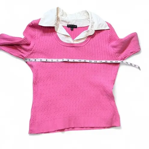 Carolyn Taylor Vintage 90's Layered Look Cable Sweater