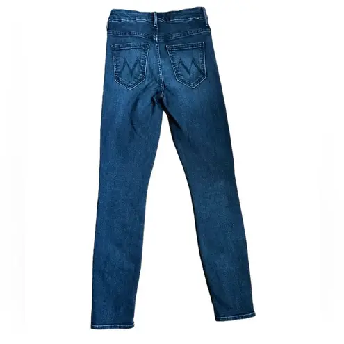 MOTHER The High Waisted Looker Jeans Black Hawk Size 24