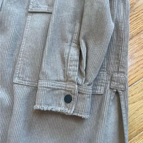 ZARA  Corduroy Utility Jacket L Tan Oversized Overcoat Topcoat Women's Designer