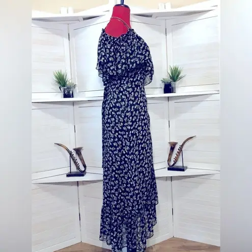 MISA Los Angeles NWOT sexy ruffled Talya in black floral summer dress Sz XS