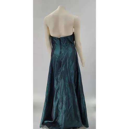 VTG Scott McClintock Prom Dress Womens 12 Emerald Green Sparkle Glitter Formal