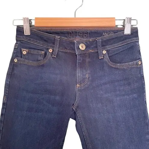 DL1961 Jeans Women's Size 25 Angel Midrise Skinny Ankle Dark Wash Designer Denim
