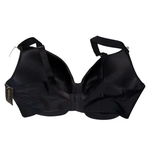 Ambrielle Women's Balconette Bra 38DDD Black Lightly Lined Underwire Size undefined